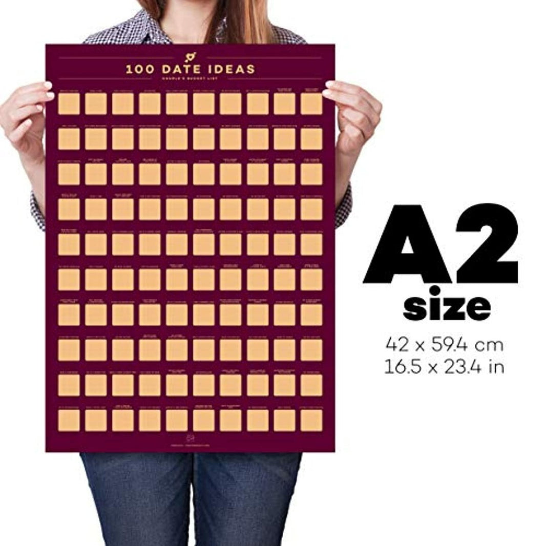 100 Date Ideas Krasposter – Voor Onvergetelijke Dates