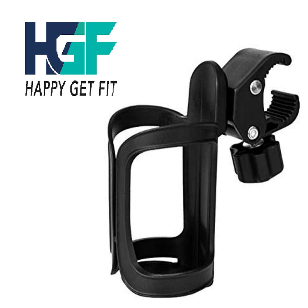 HappyGetFit Universele Fietsbidonhouder – Ook voor Buggy’s & Rollators
