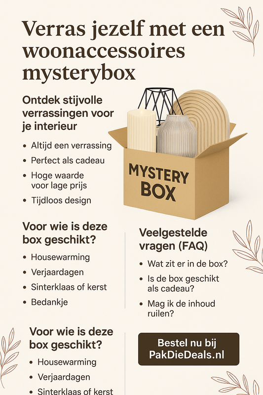 Verras jezelf (of een ander) met een woonaccessoires mysterybox