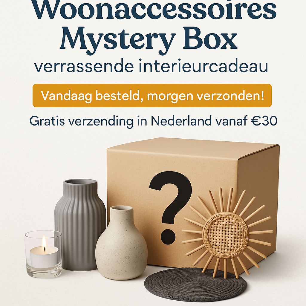 🕯️ Woonaccessoires Mystery Box – verrassende interieurcadeau