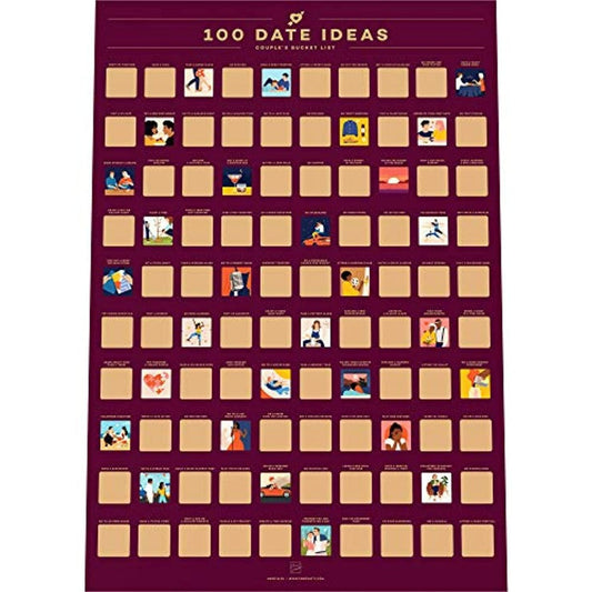 100 Date Ideas Krasposter – Voor Onvergetelijke Dates