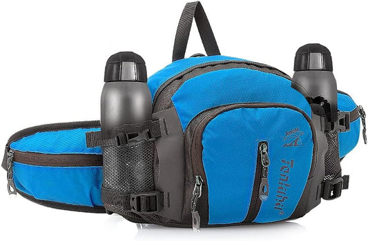 BestFire/Tanihua draagbare wandel-heuptas Waterdichte nylon heuptas Hardlopen Wandel-heuptas Multifunctionele bidonhouder Looptas voor buitenshuis reizen (blue)