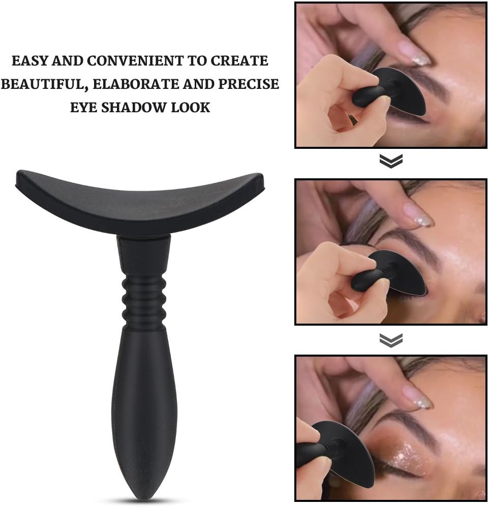 Oogschaduw, stempel, crease, siliconen, oogschaduw, crease, mode, Lazy Eye Shadow Applicator, oogcontouren, make-up, gereedschap (zwart)