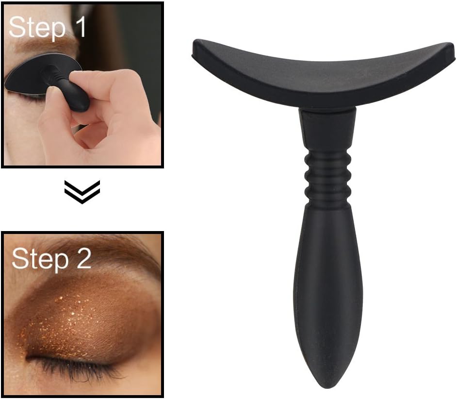 Oogschaduw, stempel, crease, siliconen, oogschaduw, crease, mode, Lazy Eye Shadow Applicator, oogcontouren, make-up, gereedschap (zwart)