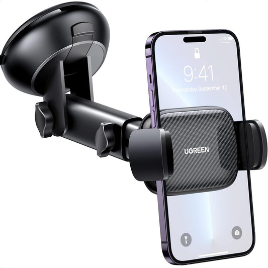 UGREEN Auto Telefoonhouder Zuignap 360° Draaibare 2 in 1 Universele Auto Houder Compatibel met iPhone 15 Pro Max Plus 14 13 Galaxy F34 S23 Ultra Huawei Mate 60 Pro Redmi K60 Ultra enz.