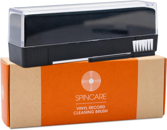 Antistatische Vinyl Borstel Set Door SPINCARE | Reinigingsbekleding Van Fluweel Voor Vinylplaatreiniging Incl. Stylus Naaldborstel | Velvet Record Cleaning Brush