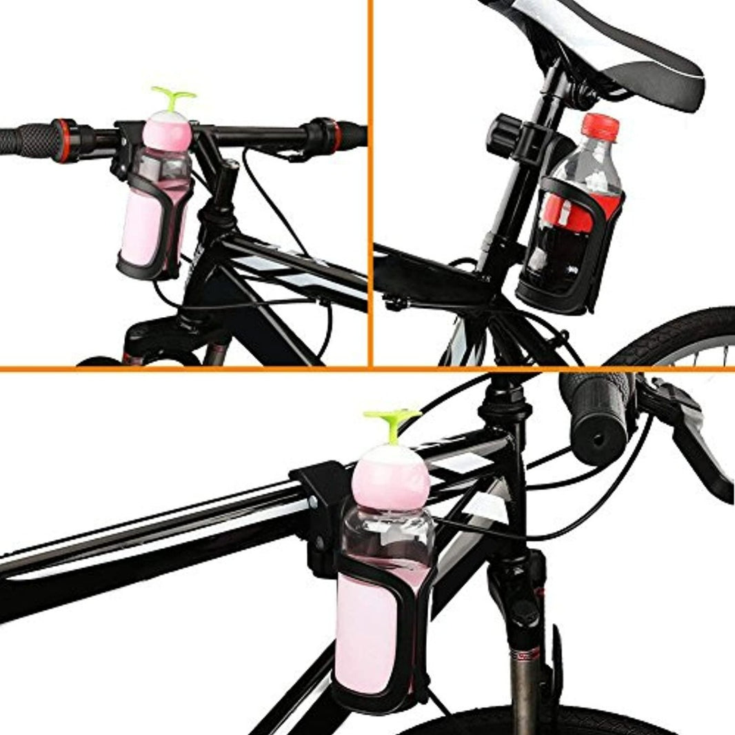 HappyGetFit Universele Fietsbidonhouder – Ook voor Buggy’s & Rollators