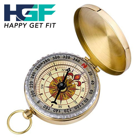 HappyGetFit Vintage Kompas – Betrouwbaar en Stijlvol voor al je Avonturen