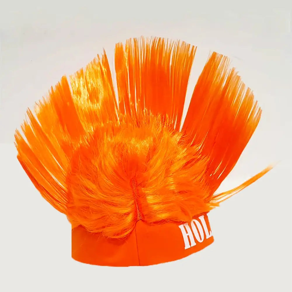 Oranje Holland Hanenkam Pruik – Val direct op tijdens het EK WK en Koningsdag!