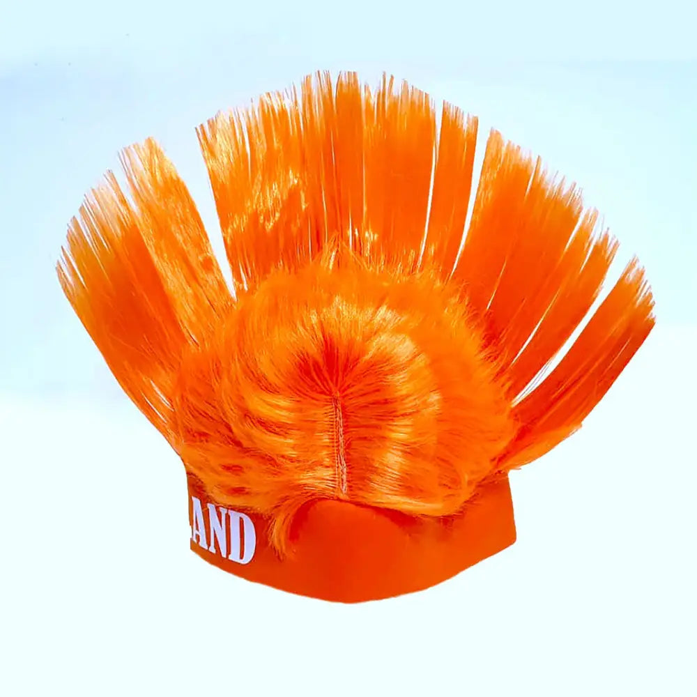 Oranje Holland Hanenkam Pruik – Val direct op tijdens het EK WK en Koningsdag!