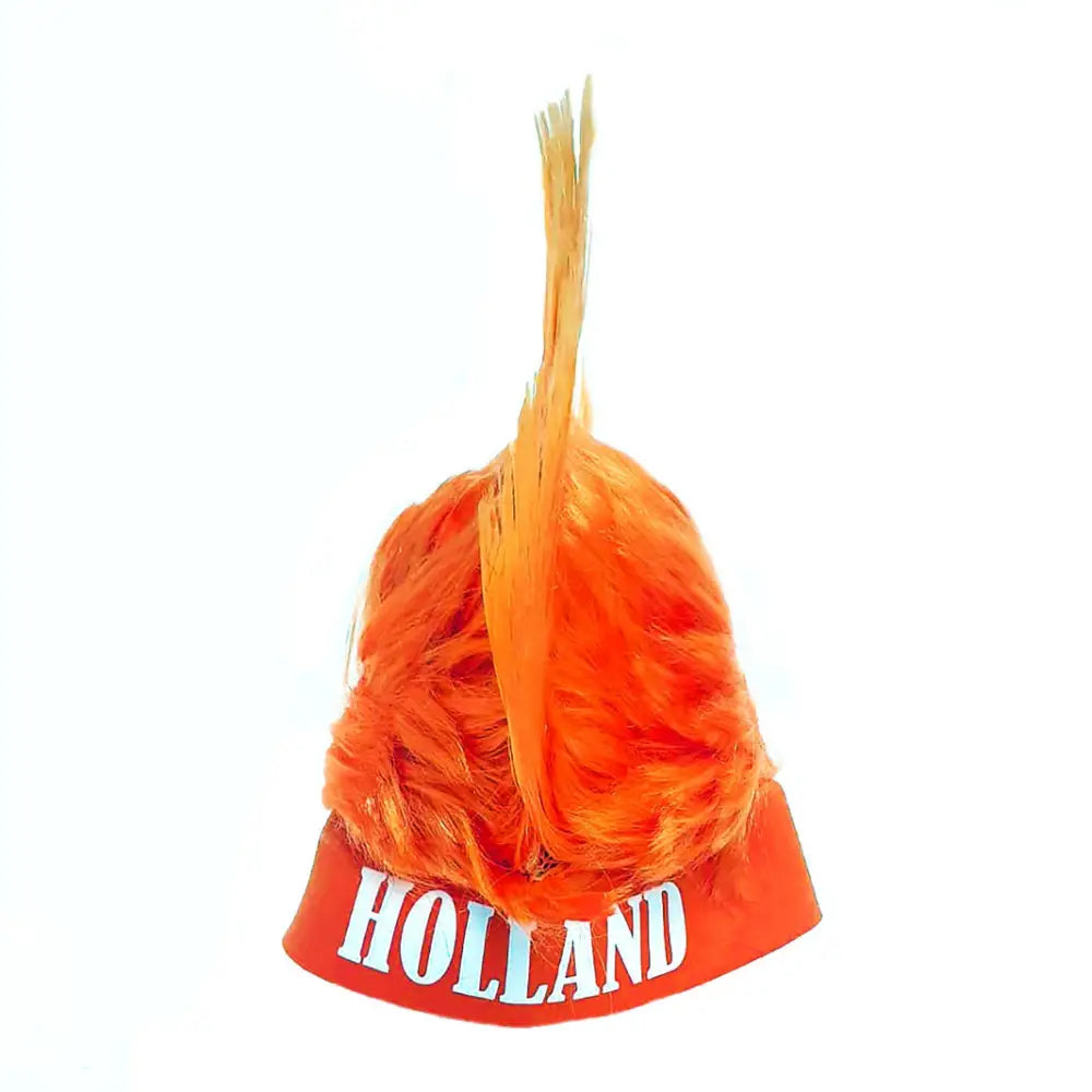 Oranje Holland Hanenkam Pruik – Val direct op tijdens het EK WK en Koningsdag!