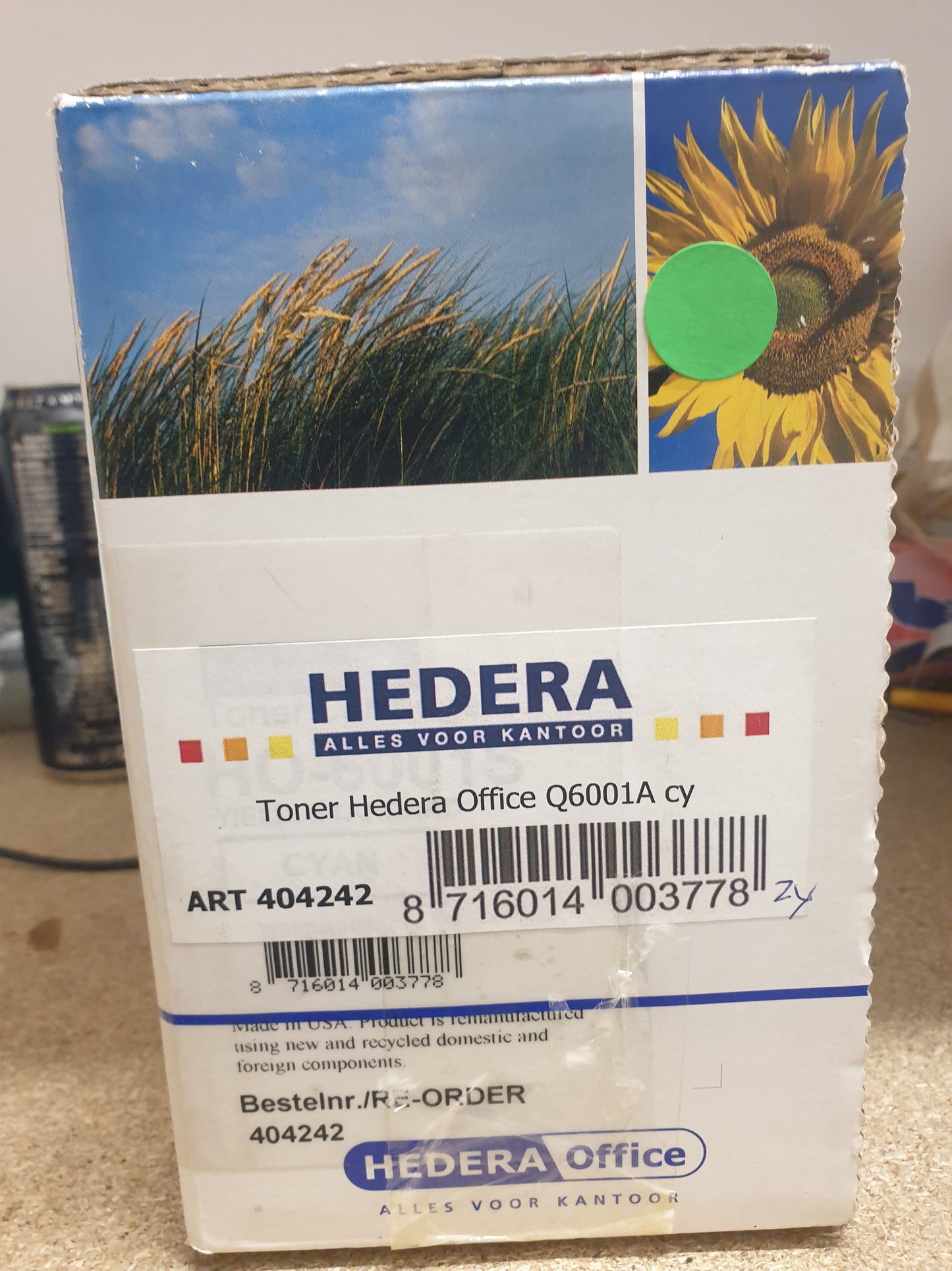 Hedera Office Cyaan Toner Cartridge (HO-6001S) compitabel met HP color laserjet 2600n (vergelijkbaar met HP 124A / Q6001A)